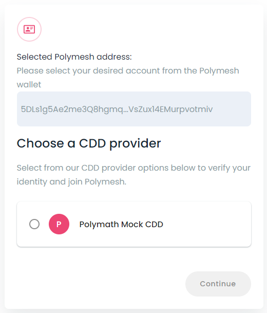 Choose a CDD Provider - Testnet